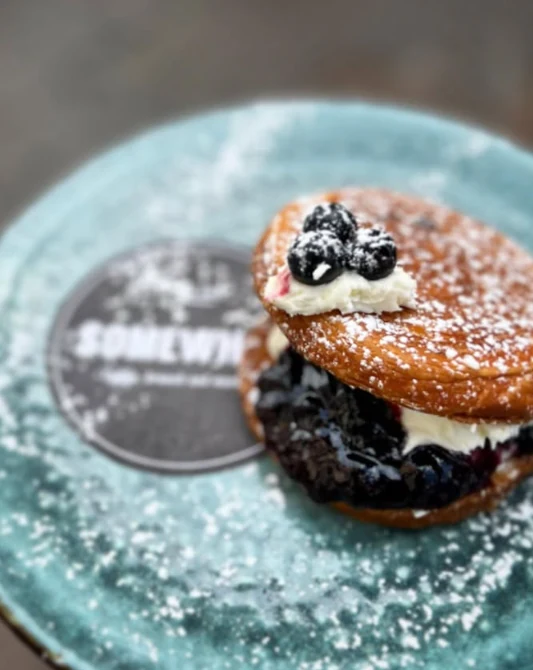 Blueberry cronut